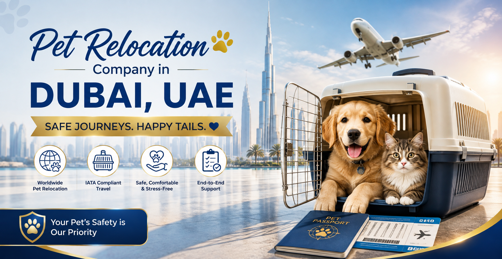 Pet relocation company in Dubai UAE